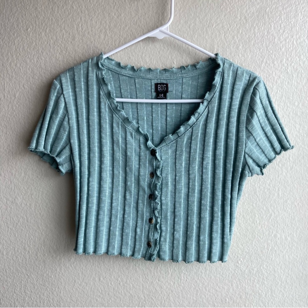 Urban Outfitters BDG Cody Ruffle Button-Down Top